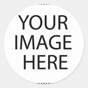 Verwenden Sie Ihr Bild oder Logo Runder Aufkleber