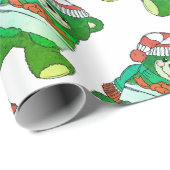 Verwenden Sie Ihr Bild oder Logo "Weihnachtsverpac Geschenkpapier (Rolleneckpunkt)
