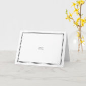 Verwenden Sie Ihr eigenes Foto - Doppelschwarze Gr Karte (Gelbe Blume)