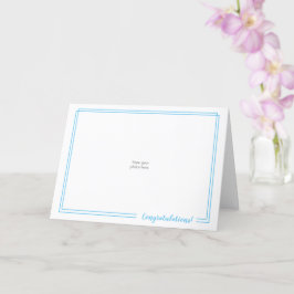 Verwenden Sie Ihr eigenes Foto: DoubleBlueBorder-G Karte