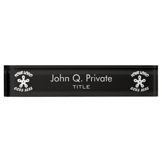 Verwenden Sie Ihr eigenes kundenspezifisches Logo Namensplakette (Vorderseite)