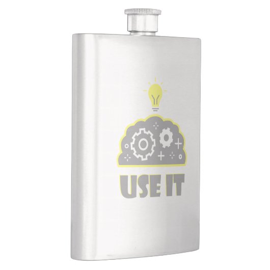 Verwenden Sie Ihr Gehirn Flachmann (Rechts)