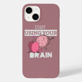 Verwenden Sie Ihr Gehirn | Funny Brain Design Case-Mate iPhone 14 Hülle