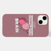 Verwenden Sie Ihr Gehirn | Funny Brain Design Case-Mate iPhone Hülle (Rückseite (Horizontal))