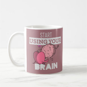 Verwenden Sie Ihr Gehirn Funny Brain Design Kaffeetasse