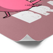 Verwenden Sie Ihr Gehirn | Funny Brain Design Poster (Ecke)