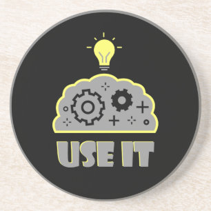 Verwenden Sie Ihr Gehirn Getränkeuntersetzer