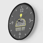 Verwenden Sie Ihr Gehirn Große Wanduhr (Winkel)