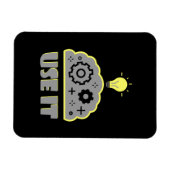 Verwenden Sie Ihr Gehirn Magnet (Horizontal)