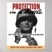 Verwenden Sie Ihr Insektenschutzmittel wie vorgese Poster (Vorne)