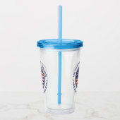 Verwenden Sie Ihr Vote Patriotic Liberty Abzeichen Acryltrinkbecher (Rechts)