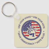Verwenden Sie Ihr Vote Patriotic Liberty Abzeichen Schlüsselanhänger (Vorderseite)