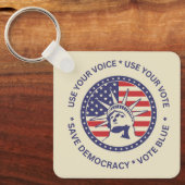 Verwenden Sie Ihr Vote Patriotic Liberty Abzeichen Schlüsselanhänger (Vorderseite)