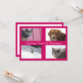 Verwenden Sie Ihre eigenen Fotos Karte (Vorderseite/Rückseite Beispiel)