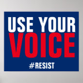 Verwenden Sie Ihre Sprachreferenz-Up-Resist-Protes Poster (Vorne)