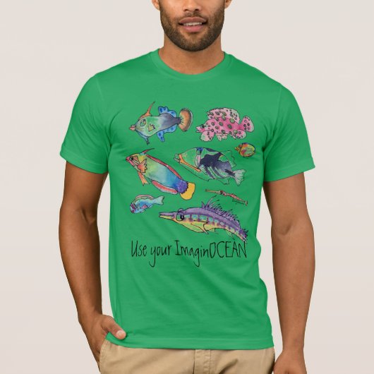 Verwenden Sie Ihren ImaginOCEAN Fisch T-Shirt (Vorderseite)