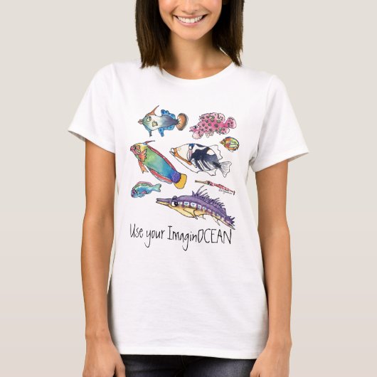 Verwenden Sie Ihren ImaginOCEAN Fisch T-Shirt (Vorderseite)