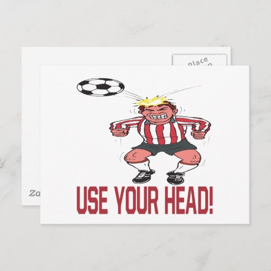 Verwenden Sie Ihren Kopf Postkarte (Vorne/Hinten)