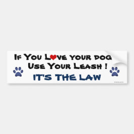 Verwenden Sie Ihren Leash-Autoaufkleber Autoaufkleber