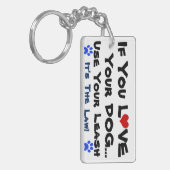 Verwenden Sie Ihren Leash-Schlüsselanhänger Schlüsselanhänger (Vorderseite links)