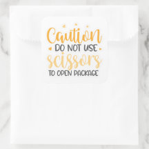 Verwenden Sie keinen Scheren-Aufkleber