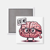 Verwenden Sie Me Funny Brain Magnet (Vorderseite/Rückseite)