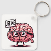 Verwenden Sie Me Funny Brain Schlüsselanhänger (Rückseite)