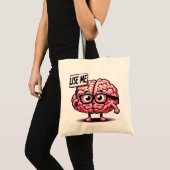 Verwenden Sie Me Funny Brain Sticker Tragetasche (Vorderseite (Produkt))