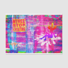 Verwenden Sie nie das Erstellen von Papiervorlagen Seidenpapier