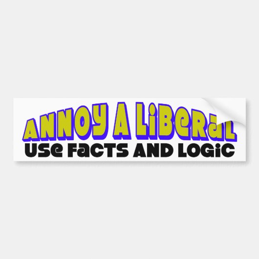 Verwenden Sie Tatsachen u. Logik! Autoaufkleber (Vorne)