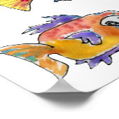 Verwenden Sie unseren ImagineOCEAN Cartoon Fisch-B Poster (Ecke)