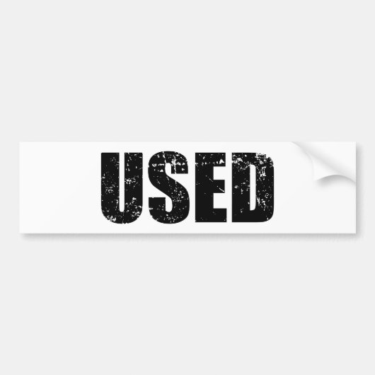 VERWENDET AUTOAUFKLEBER (Vorne)