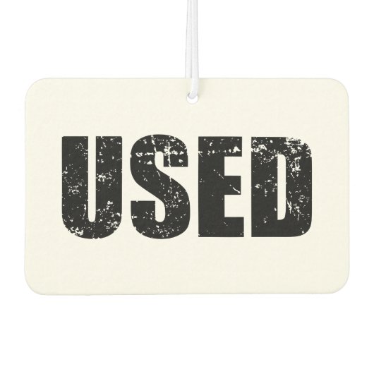 VERWENDET AUTOLUFTERFRISCHER (Vorderseite)