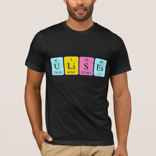 Verwendet das Shirt für periodische Tabellennamen (Vorderseite)