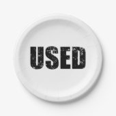 VERWENDET PAPPTELLER (Vorderseite)