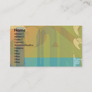 Verwendete Buchstaben Visitenkarte