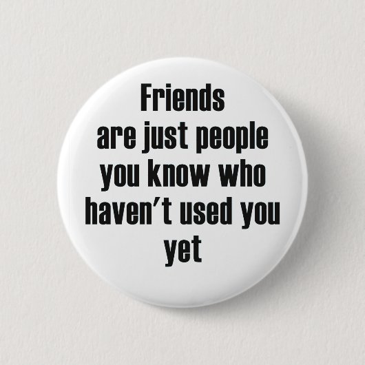 Verwendete Freunde bf Button (Vorderseite)