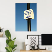 Verwendete Sicherheitskameras Poster (Heimbüro)