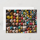 Verwendete Spray Paint Cans Postkarte (Vorne/Hinten)