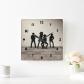 Verwendete, um eine Linie Tanz zu sein Quadratische Wanduhr (Zuhause)