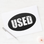 VERWENDETER OVAL STICKER (Umschlag)