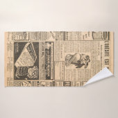 Verwendeter Papierhintergrund. Alte Zeitungsseiten Badehandtuch (Badehandtuch)