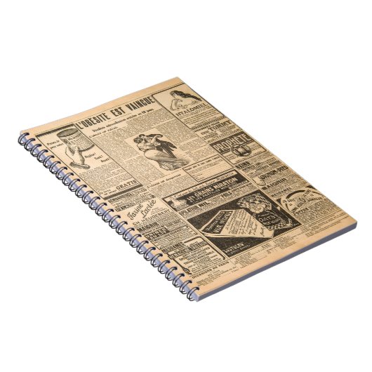 Verwendeter Papierhintergrund. Alte Zeitungsseiten Notizblock (Rechte Seite)