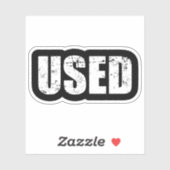 VERWENDETER STICKER (Blatt)