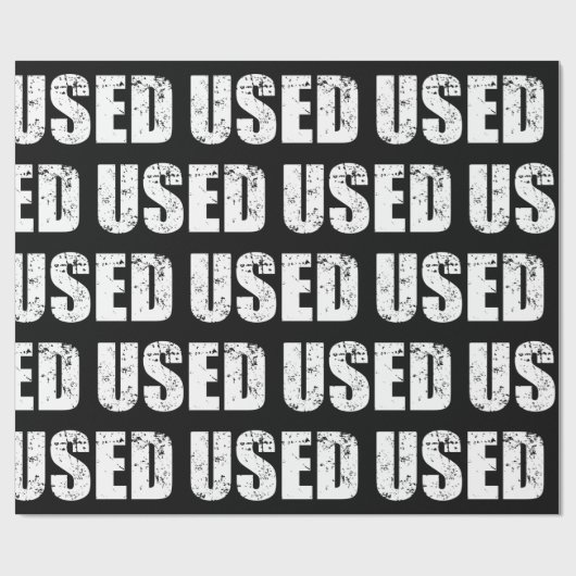 VERWENDETES WRAPPPAPIER GESCHENKPAPIER (Flach)