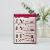 Verwendung eines Feuerlöschers Postkarte (Stehend Vorderseite)