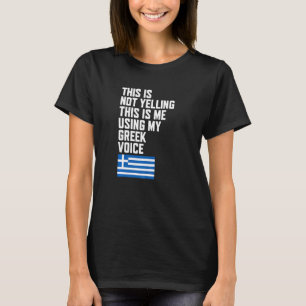 Verwendung meiner griechischen Sprachflagge I Lieb T-Shirt