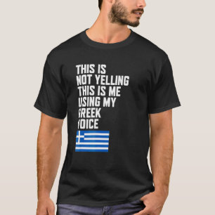 Verwendung meiner griechischen Sprachflagge I Lieb T-Shirt