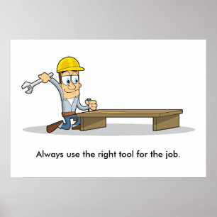 Verwendung von Handwerkzeugen 001 Poster