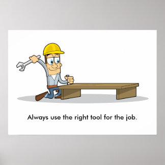 Verwendung von Handwerkzeugen 001 Poster